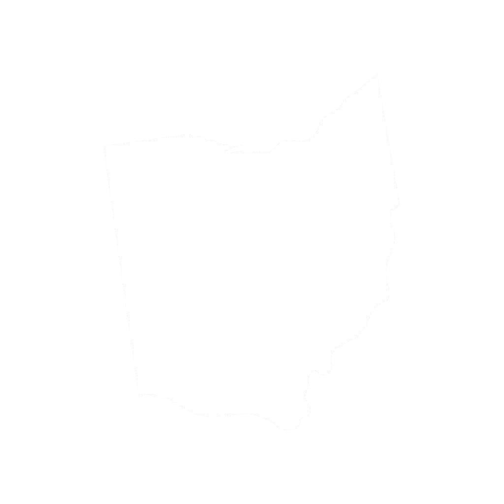Map of Ohio highlighting the Central Ohio service area